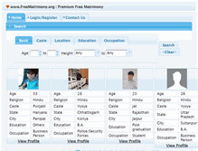 Tablet Screenshot of freematrimony.org
